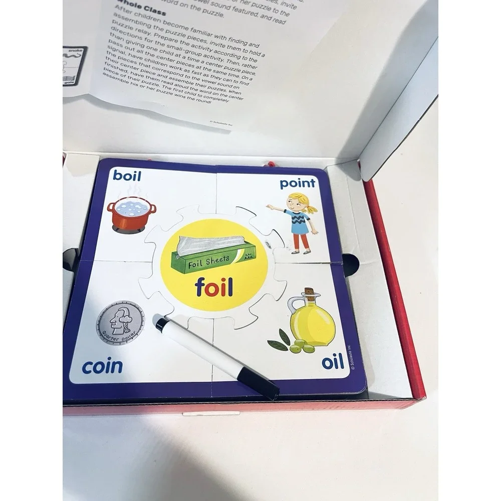 LEARNING PUZZLES Rhyming , Vowel Sounds , Add& Sub SET OF‎ 3  PK-1